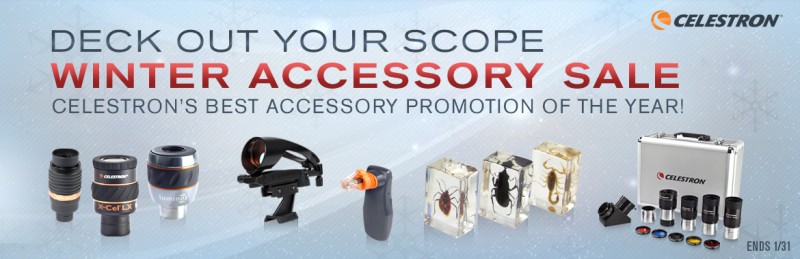 Celestron Winter Accessory Sale 1-1-17 thru 1-31-17