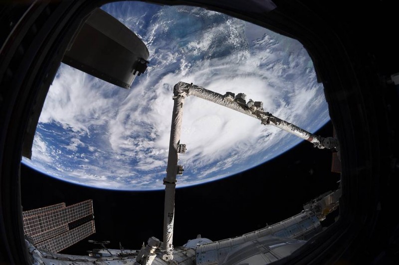 Tropical Storm Elsa from the International Space Station