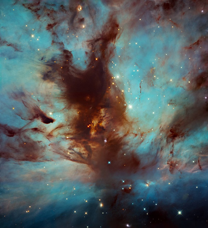 Image of the Day: Hubble Spots Swirls of Dust in the Flame Nebula